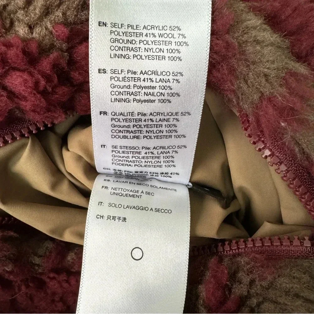 JOHN ELLIOTT REVERSIBLE POLAR FLEECE FULL ZIP ROAN JACQUARD Size 3 / L